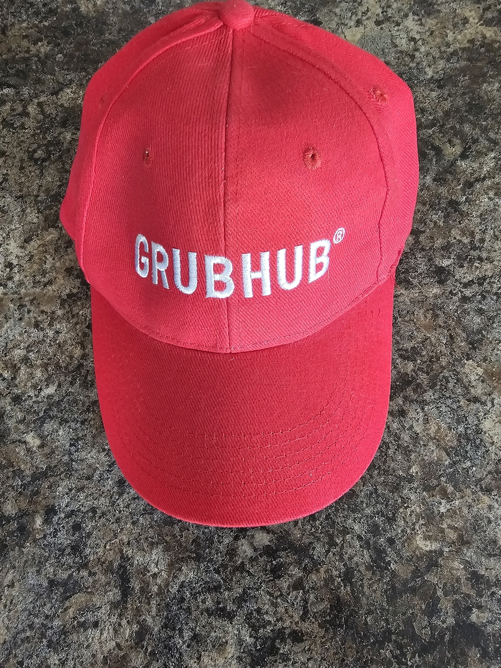 GRUBHUB Red Logo Baseball Cap Adjustable. New.